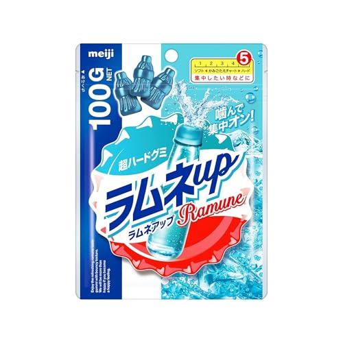 meiji Meiji Ramune Up Hard Gummy 3.5 oz (100 g) (Pack of 2) (Made in Japan)