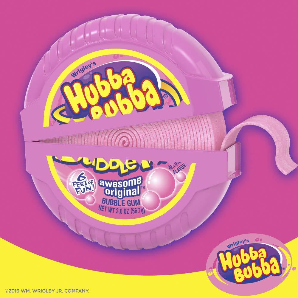 Hubba Bubba Hubba Bubba Awesome Original Bubble Gum Tape, 2 Ounce (Pack of 6)