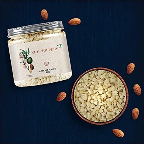 Nut Toppers Nut Toppers Blanched Almond Bits 200g |Chopped Blanched Almonds for Baking and Crunchy Topping, 200g |