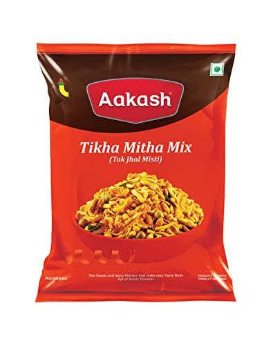 Aakash Namkeen Aakash Namkeen Tikha Mitha Mixture | The sweet and Spicy Mixture | Exotic Flavors | Healthy Indian Snacks | 600 Gm | (Pack of 3), 200 Gm Each.
