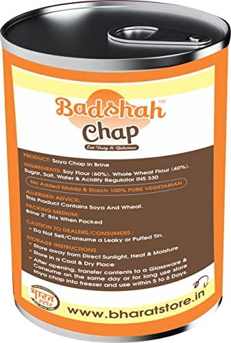 Badshah Chap Badshah Chap SOYA Chaap in Brine, 800g (Vegan, Chunks on Stick, 500g Drained Weight, Rich in Plant Protein, SOYA Chap)