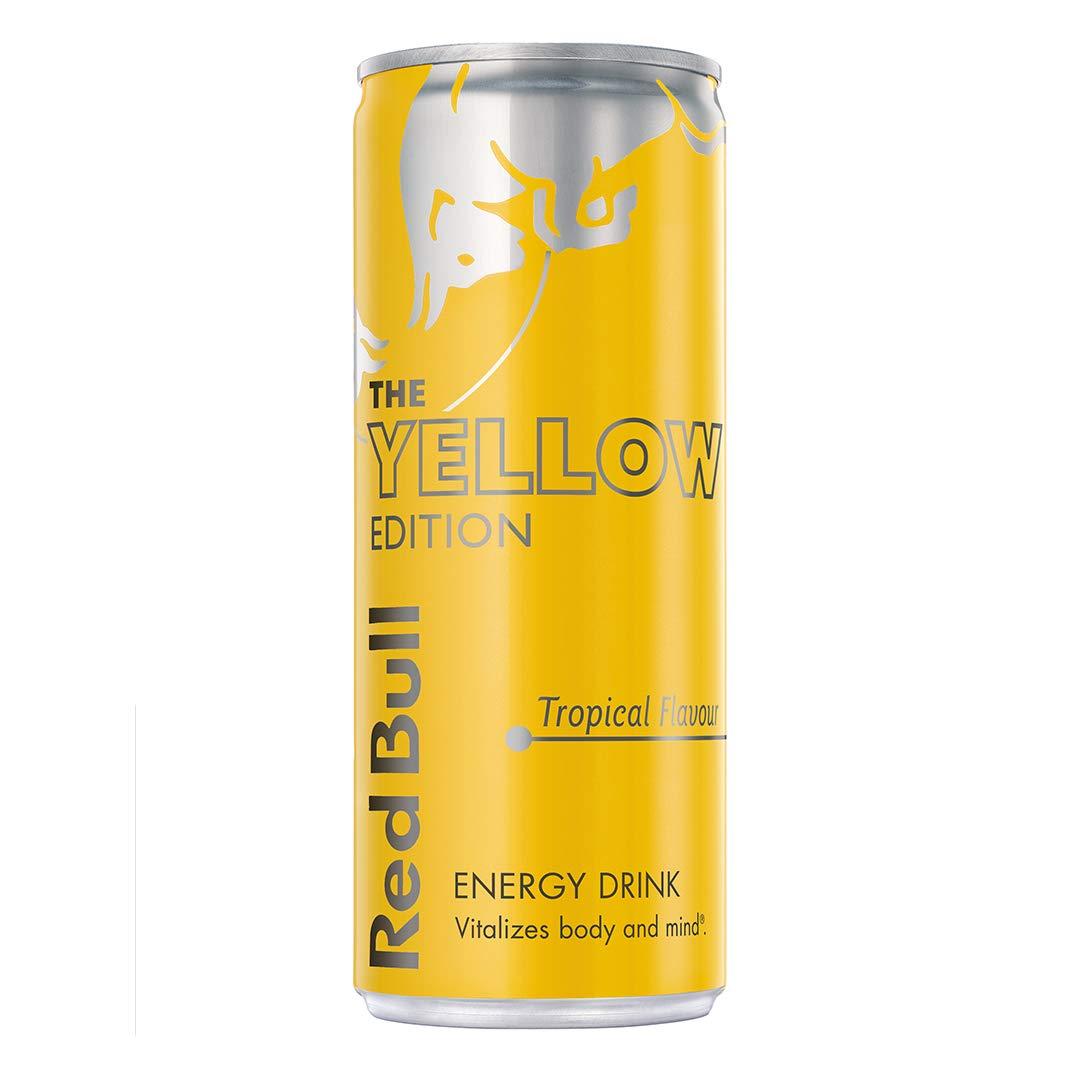 Red Bull Red Bull Yellow Edition-Tropical Fruit Flavor (250 Ml)-Pack Of 24,Vegetarian