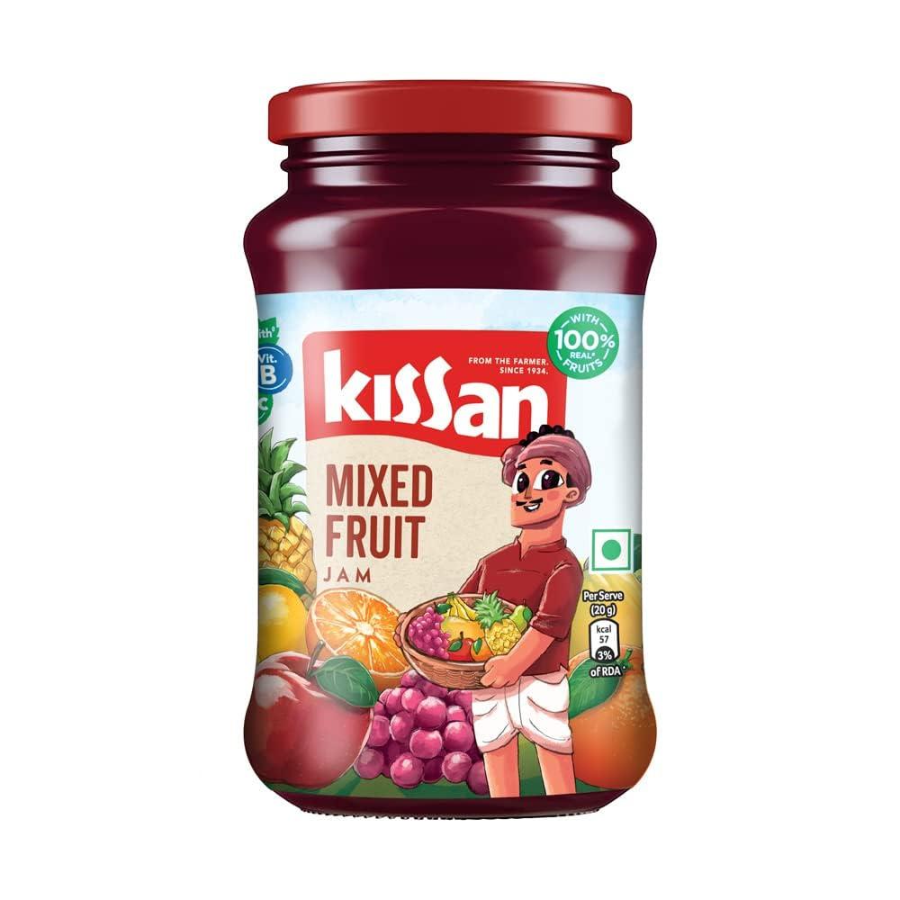 Kissan Kissan Mixed Fruit Jam Sachet, 20g Each (Pack of 60 Sachet)