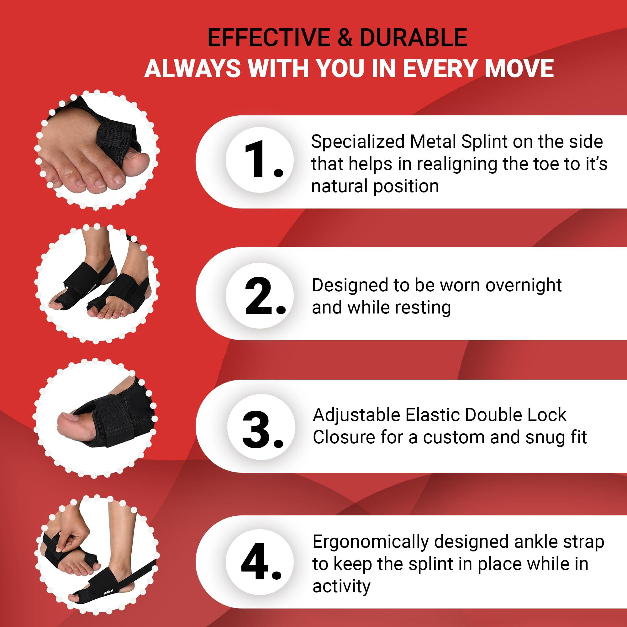 Relief Relief Hallux Valgus Bunion Aligning Splint (Medium Size - Right Foot)