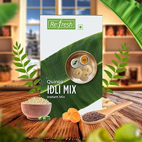 RE:FRESH Refresh Quinoa Idli Instant Mix 200g | Healthy Breakfast Mix | Pure Veg | Authentic South Indian Recipe