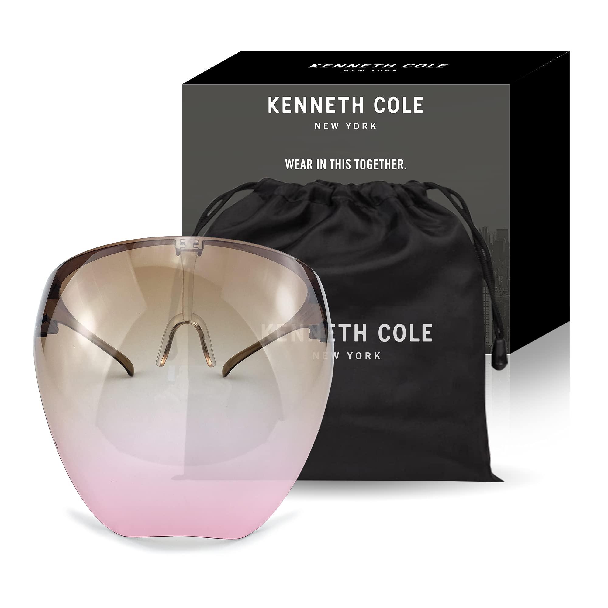Kenneth Cole Kenneth Cole Gogglestyle Face Shield with 180° Safety Coverage for Kids, Brown, Onesize (KCKDSSHLDBRW)