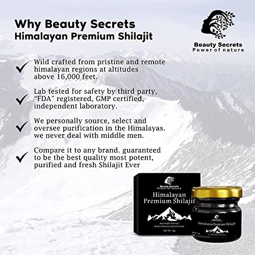 BEAUTY SECRETS Beauty Secret Pure Himalayan Ayurvedic Shudh Raw Shilajit Resin/Semi-Liquid for Men & Women 15 Gms (Pack Of 2)