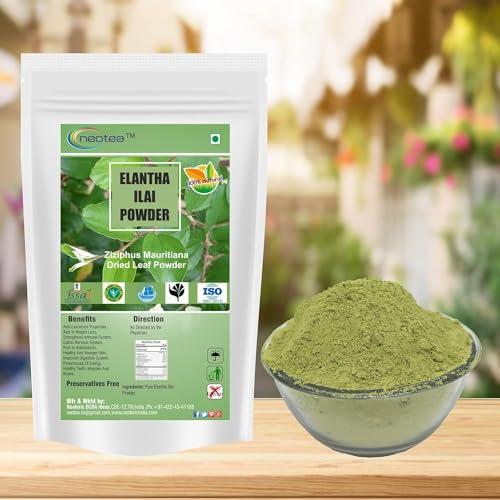 neotea neotea Elantha Elai Powder, Ber Patte, Lanta Ila, Indian Jujube Leaf Powder, Ziziphus Mauritiana Leaf Powder, Non -Gmo, Herbal Supplement, 100% Pure And Natural, No Preservative, 300 Gm Pack Of 1