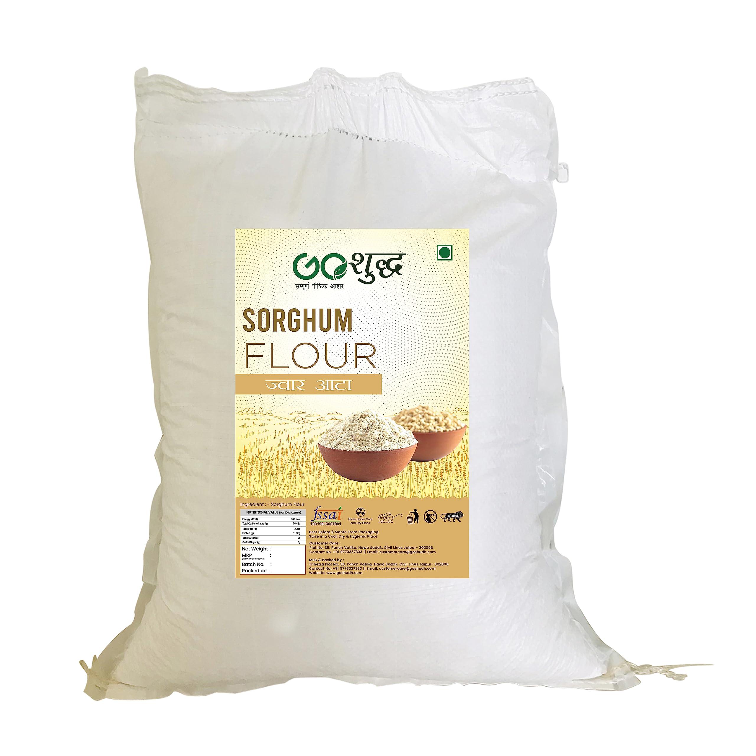 Goshudh-FREEDOM FROM ADULTERATION Goshudh Jowar Atta/Sorghum Flour (Sorghum Flour (Jowar Atta), 10 kg)