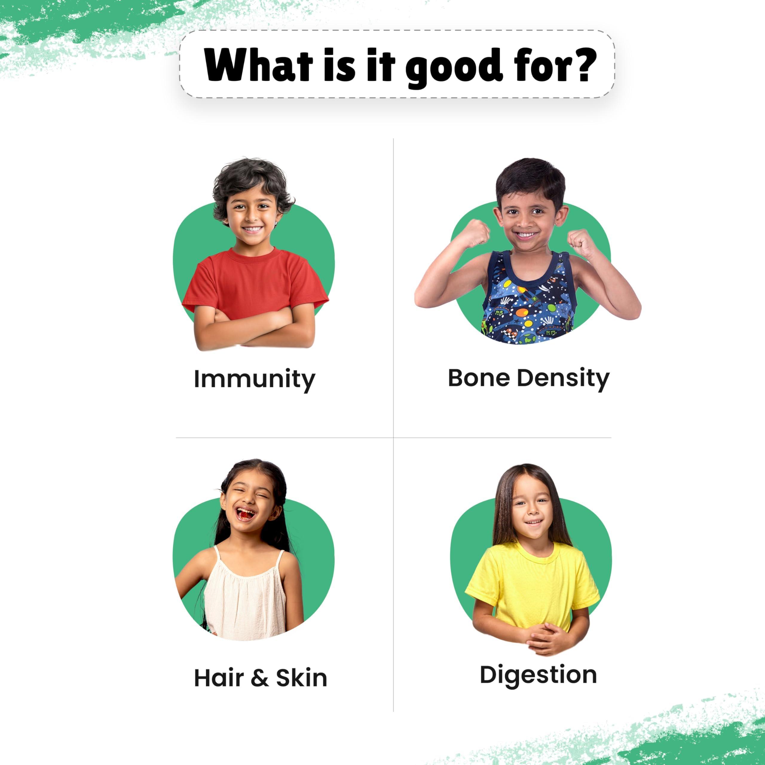 Little Joys Little Joys Multivitamin Gummies (7-12 years) | 60 Days Pack | No Sugar Added | Strawberry Flavour | Boosts Immunity, Bone Health & Digestion | pack of 2