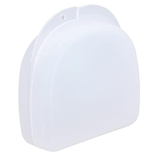 Fabater Denture Storage Box, Anti Impact Firm Sturdy Mouth Guard Container Waterproof Denture Case for Home Travel for Dental Clinic