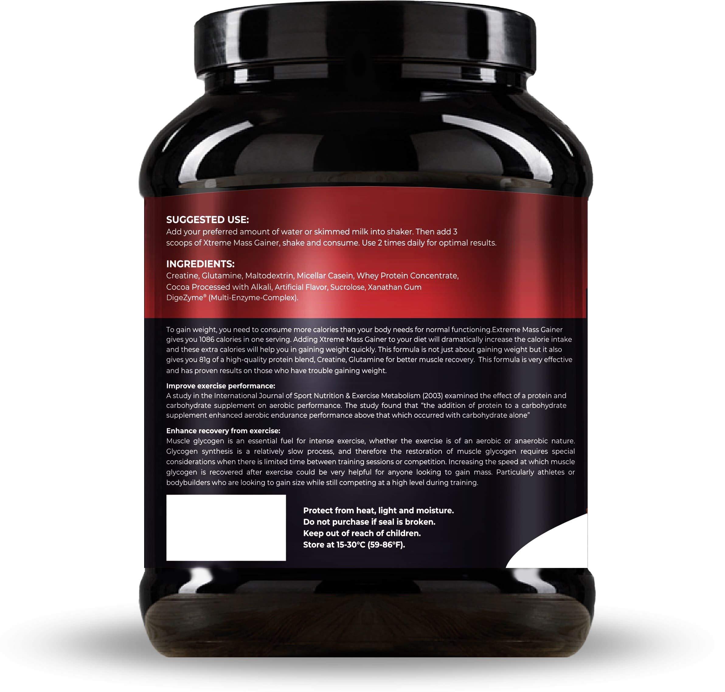 Nutrition Planet Nutrition Planet Xtreme Mass Gainer With Added DigeZyme, 3Kg, Chocolate