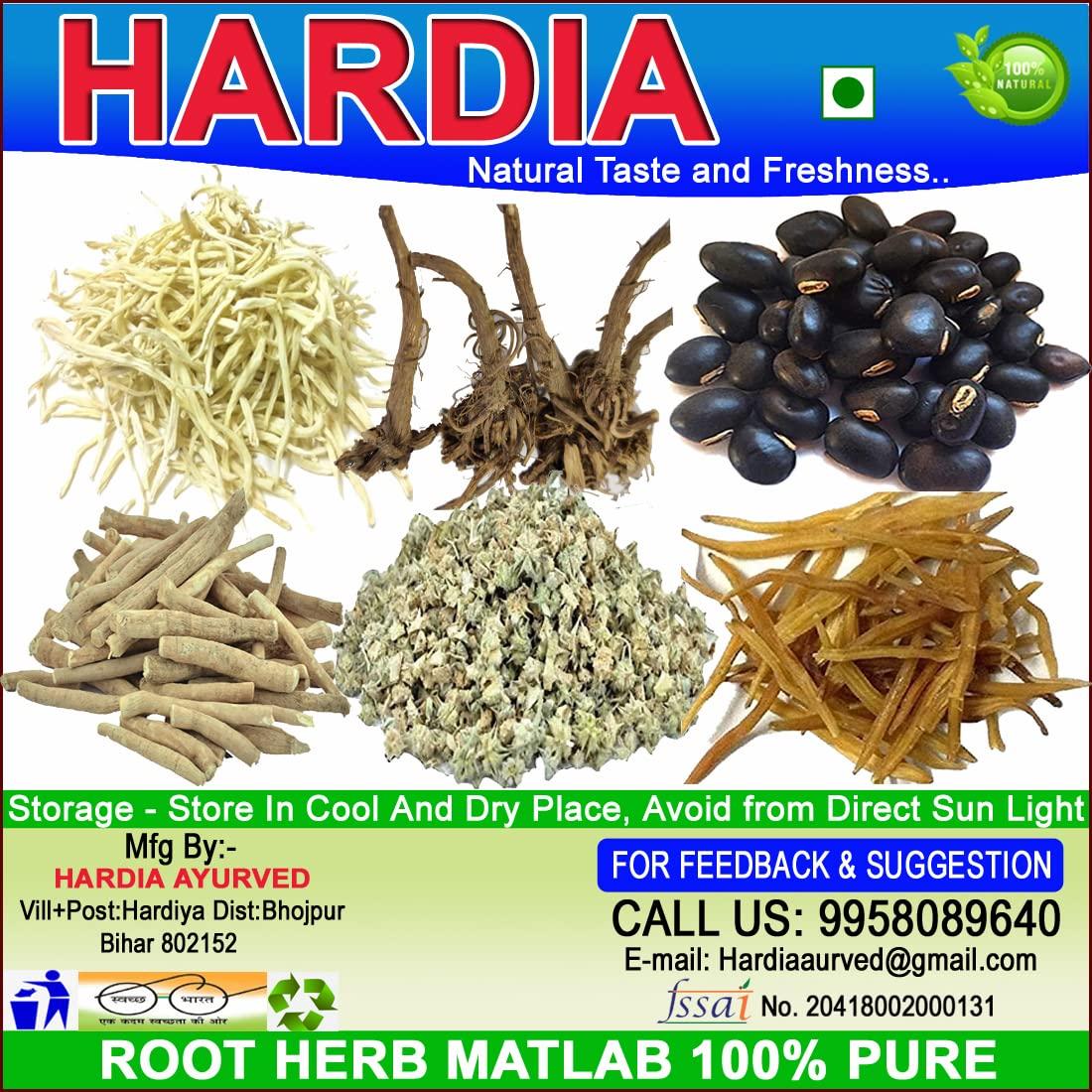Hardia Hardia safed musli Shatavari kaunch beej ashwagandha gokhru akarkara 300gm combo pack 50gm each