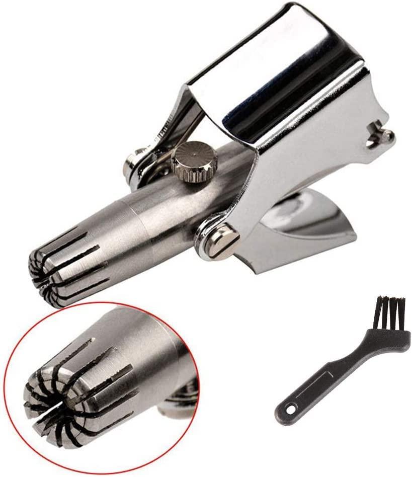 Ritmo Ritmo Nose & Ear Hair Trimmer (No Batteries Required) - Perfect Manual Stainless Steel Nose Hair Remover for Men & Women