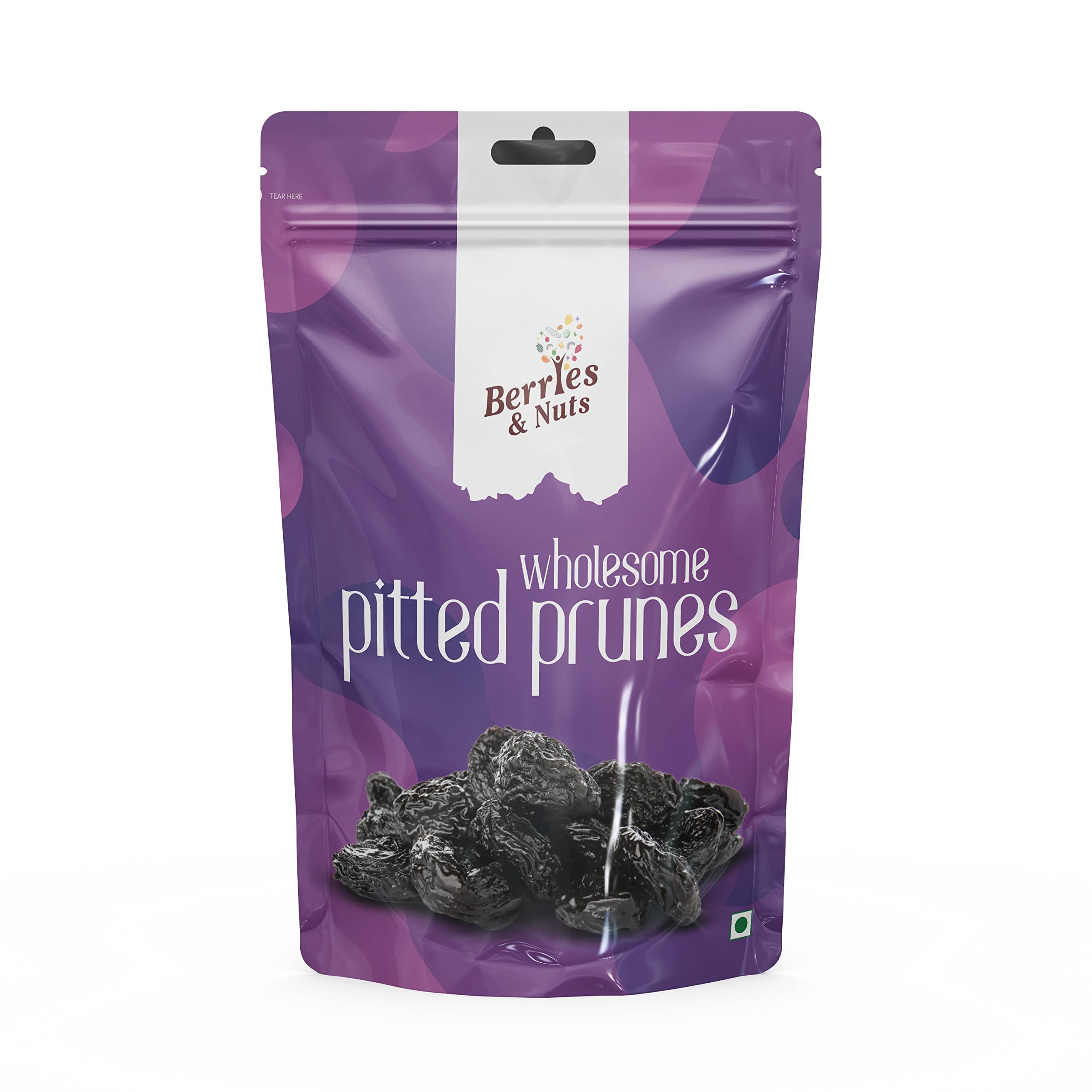 Berries And Nuts Berries & Nuts Pitted Prunes 200 Grams Pouch | Dried Plum, Prune, Antioxidant Rich, Super Food |1 Pack of 200 Gram