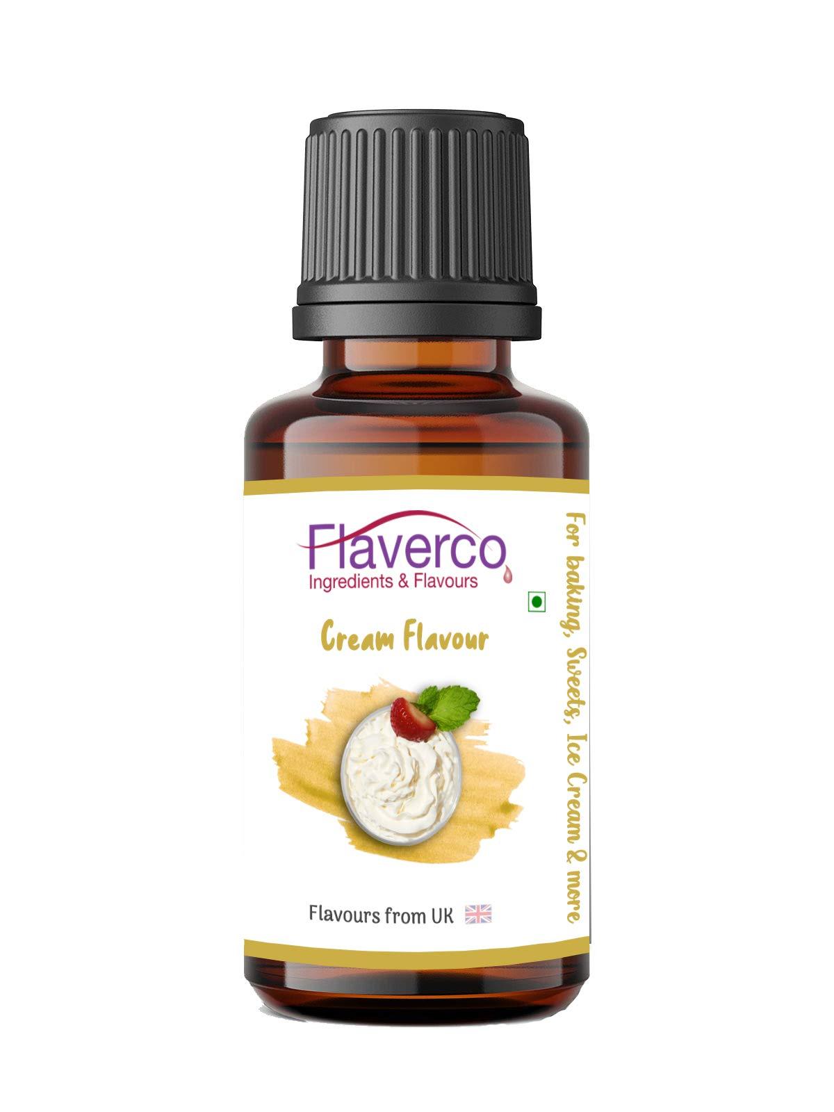 FLAVERCO Flaverco Food Flavour Essence Combo Pack (Chocolate, Choco Hazelnut, Choco Brownie, Mocha, Cream, Creamy Caramel)) for Baking Cake, Chocolates, Indian Sweets, Ice Cream & More.. (30ml*6)