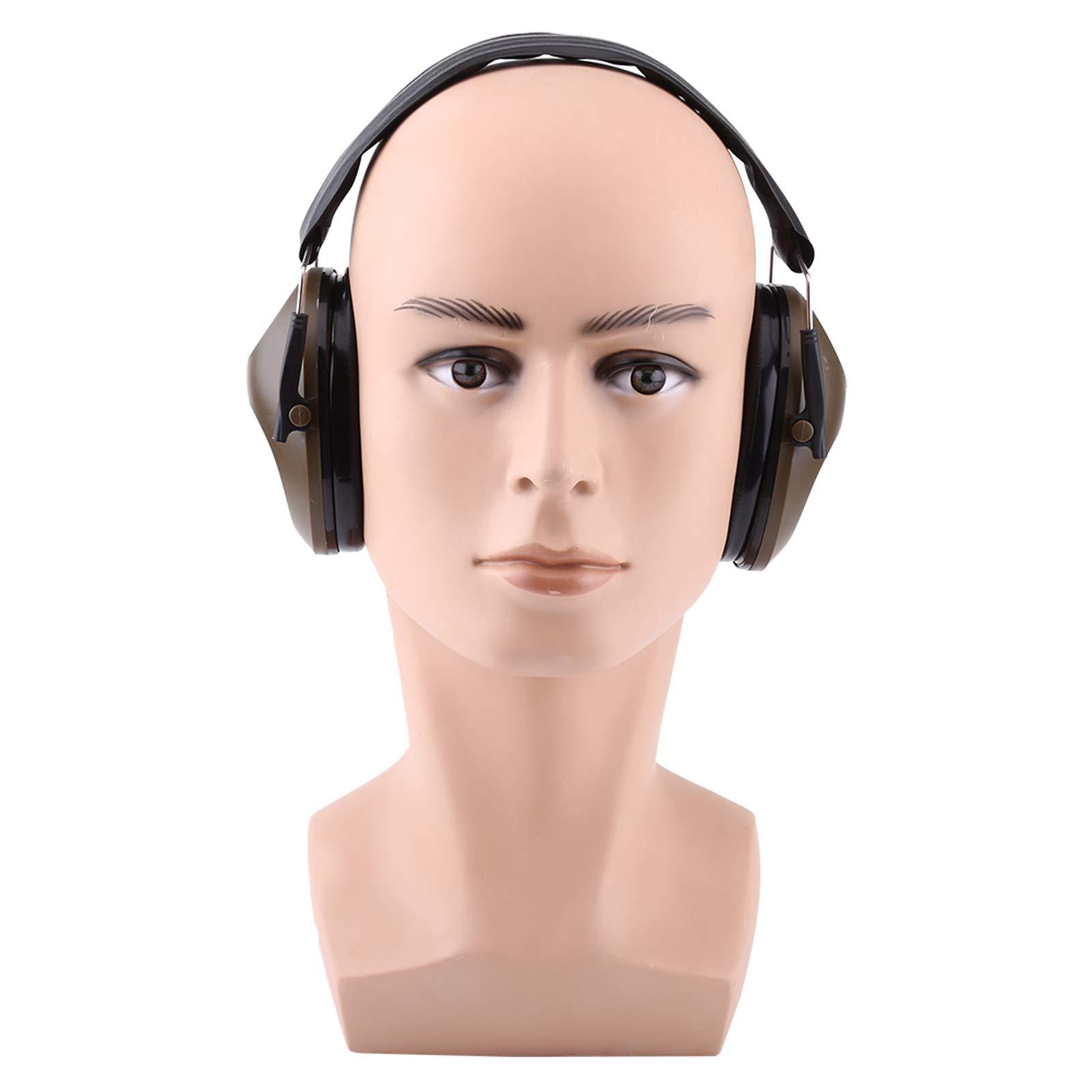 CURLIN Ear Muffs, Soundproof Ear Defenders Noise Reduction for Working(Green)