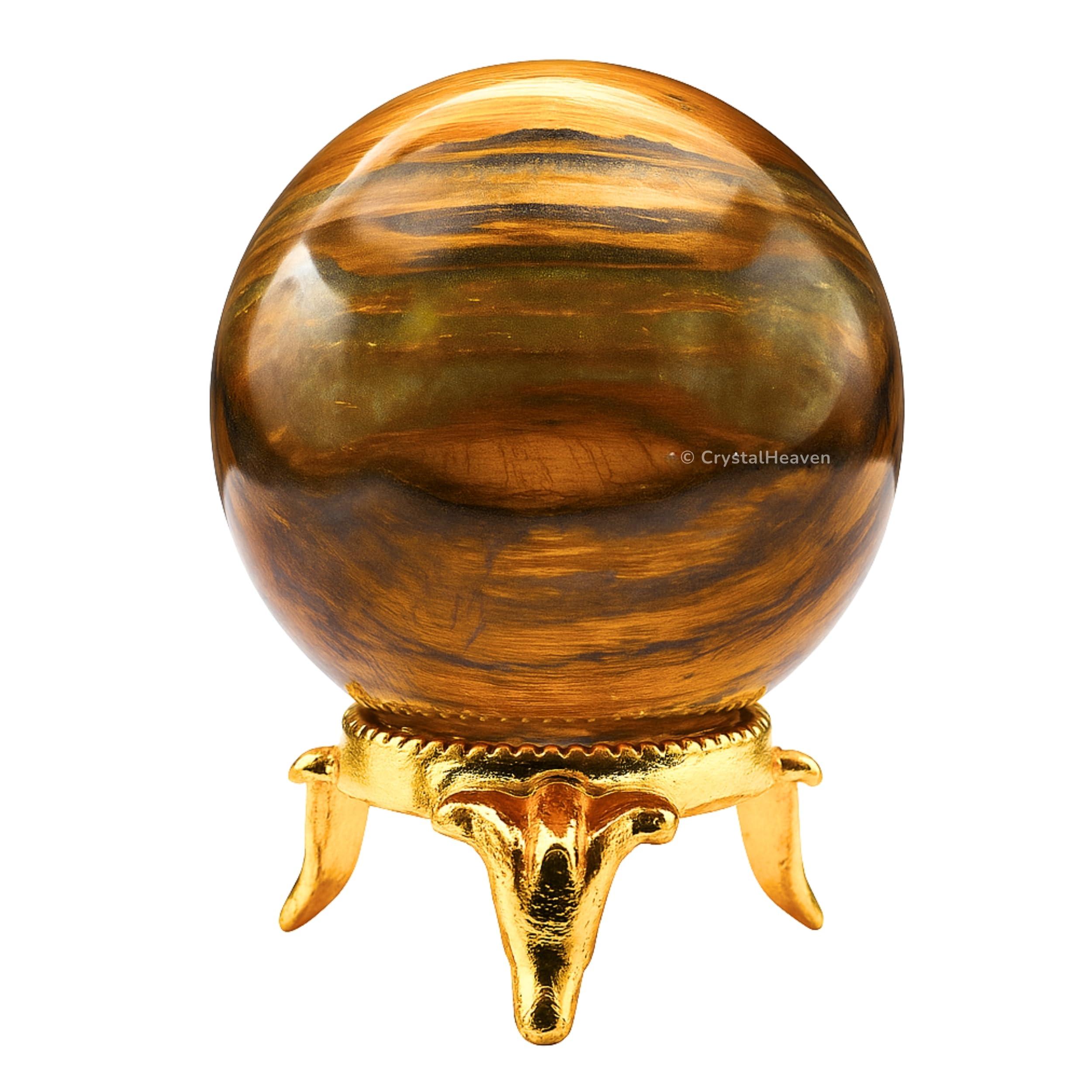Crystal Heaven Certified Nellite Crystal Ball for Meditation - Premium Crystal Vastu Items for Home and Feng Shui Items for Good Luck - Ideal for Pooja Supplies and Spiritual Practices (2\" Inch)