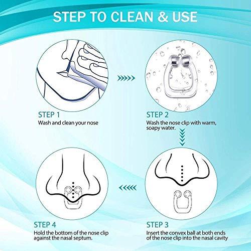 RV CREATION PVT LTD RV CREATION® Clipple Silicone Magnetic Anti Snore Transparent Silicone Stop Snoring Device Silicone Nose Clip Tools Professional Relieve Snore Mini Comfortable Sleep Sleeping Aid for Men Women