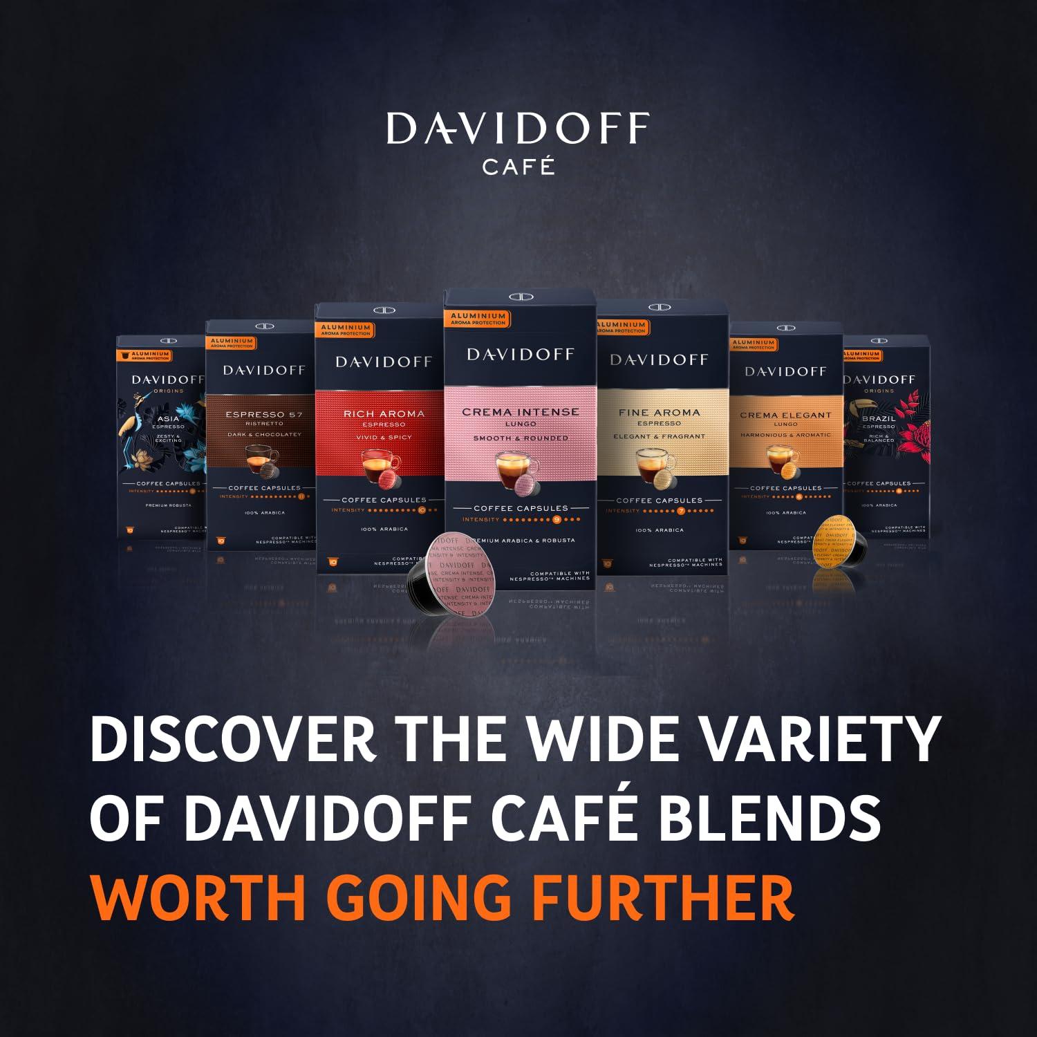 Davidoff Davidoff Origins Brazil Coffee 8/12 Intensity 10x Capsules, 1.94 oz 55 g
