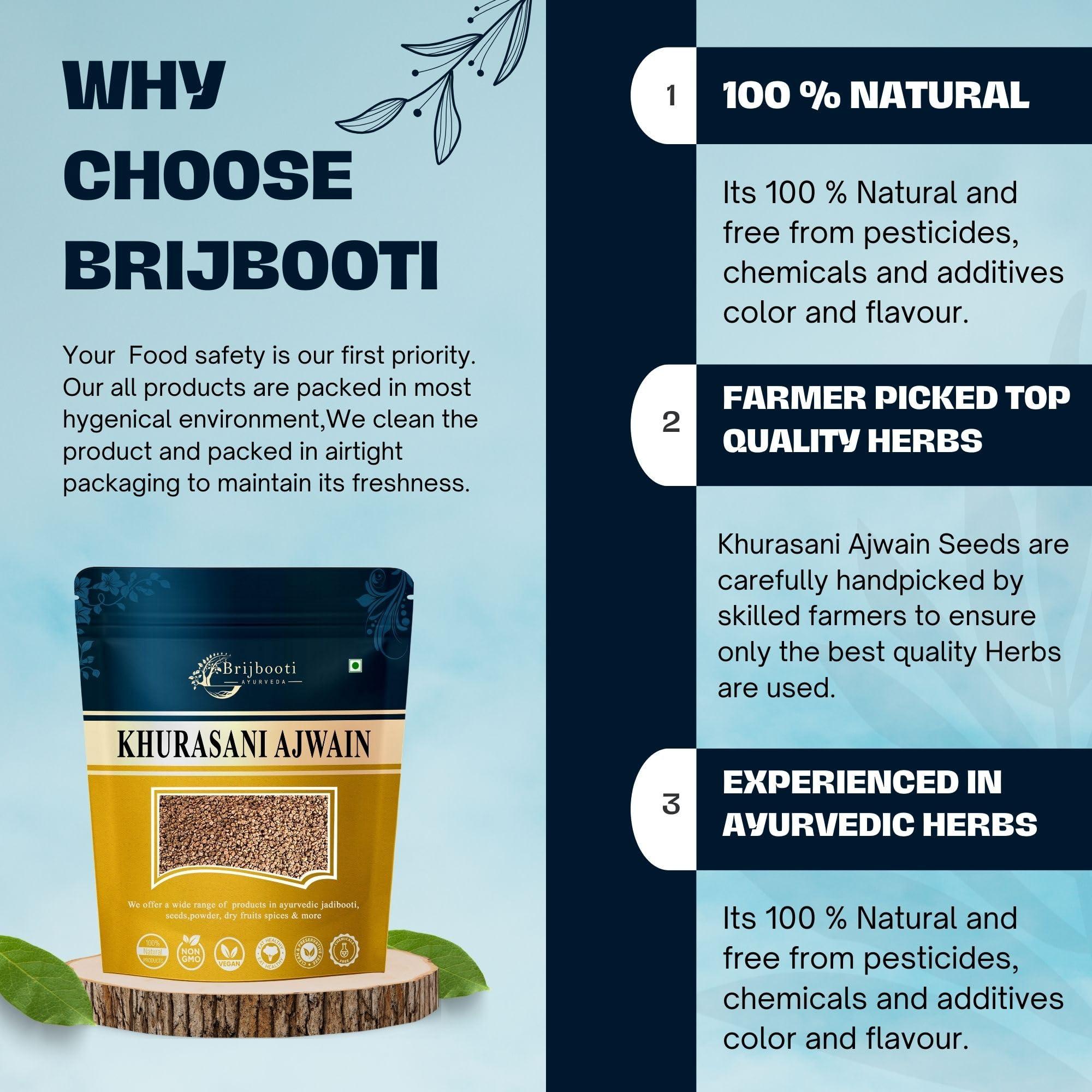 Birju Mahavir Birju Mahavir 100 GR KHURASANI AJWAIN/HY OSCYAMUS NIGER/BLACK HENBANE (BMKB)