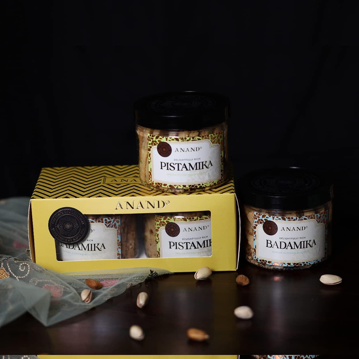 ANAND Anand Kaju Katli, Badamika, Pistamika, Navratan Mixture - Royal Indulgence Gift Box