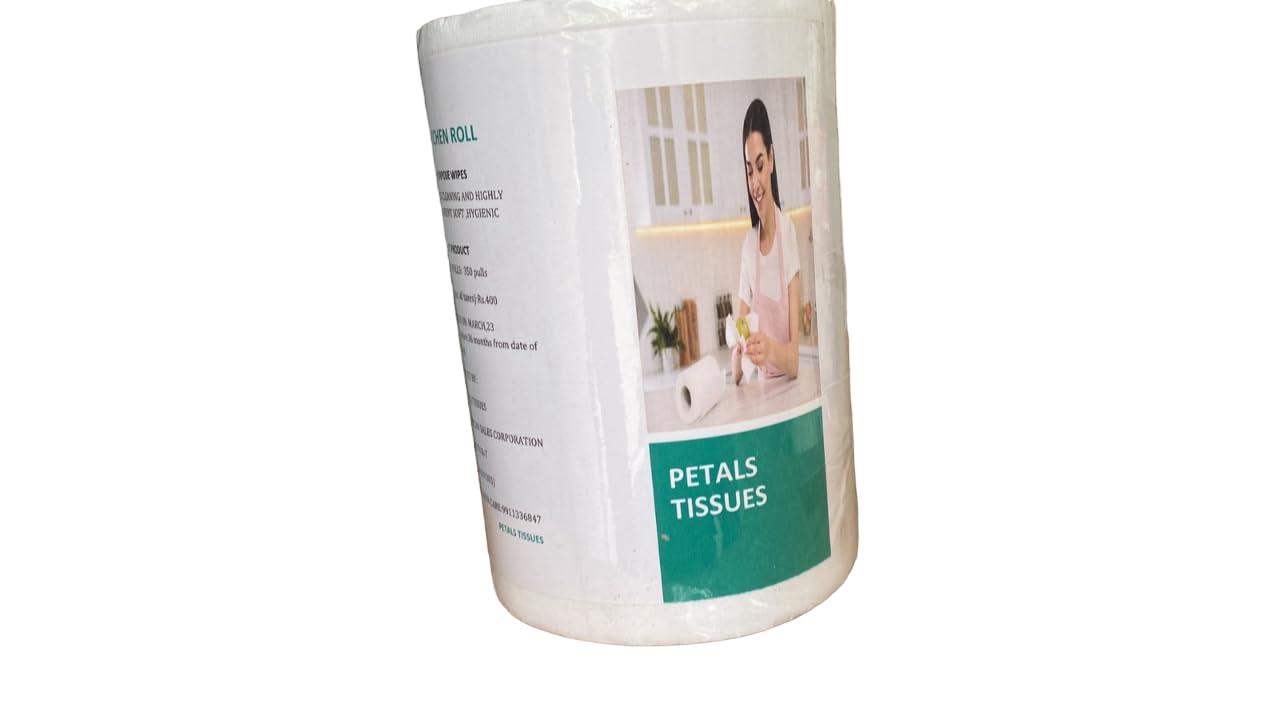 Petals Petals HRT Kitchen Tissue/Towel Paper Roll 100% Biodegradable Virgin Tissue Paper Eco Friendly Soft Highly Skin-Friendly Tissue/Paper Towel (4)