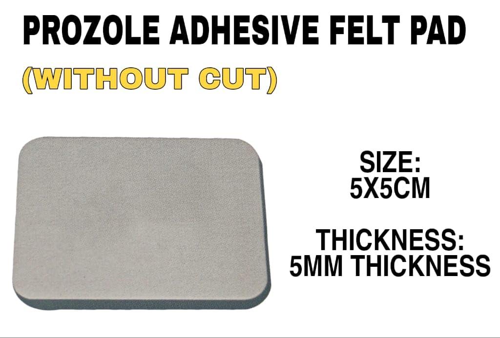 DYNAA Prozole Adhesive Felt Pads, 5x5 cm, for Feet, Dressing Pad