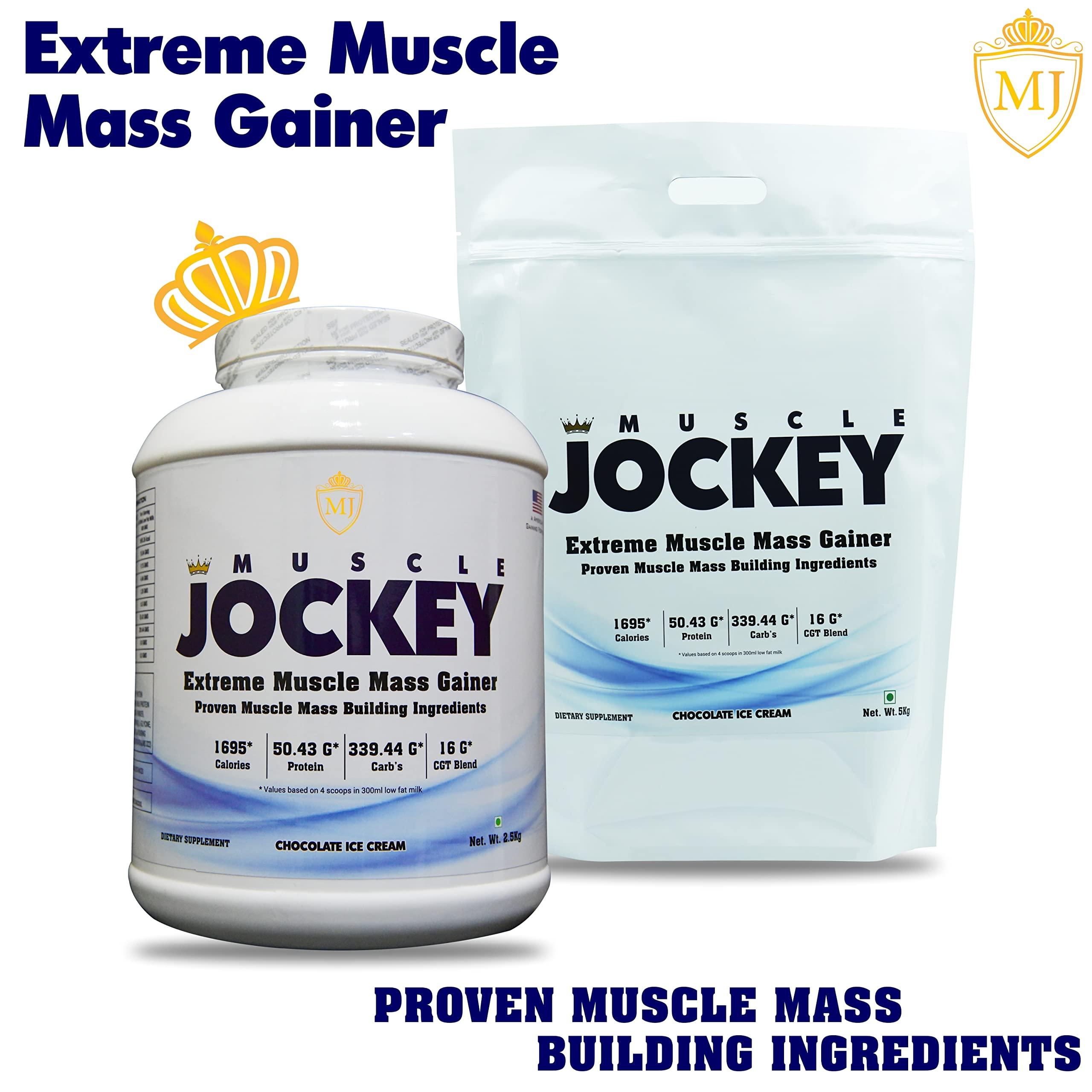 MJ Nutrition MJ Nutrition Muscle Jockey, Chocolate Ice Cream Flavor, for Mass Gainer (1 KG/2.2 lbs, 10 Servings)