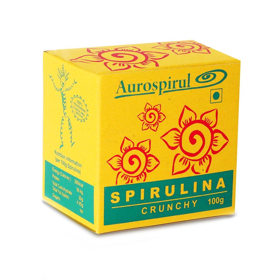 AUROSPIRUL Aurospirul Sun-Dried Spirulina 100g Crunchy (Pack of 1)