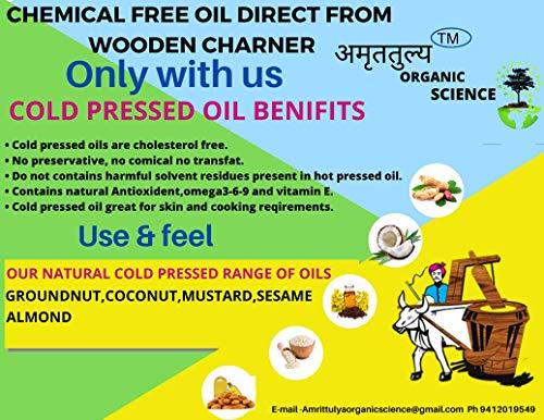 AMRITTULYA ORGANIC SCIENCE Extra Virgin Cold Pressed Premium Ground nut / penut Oil