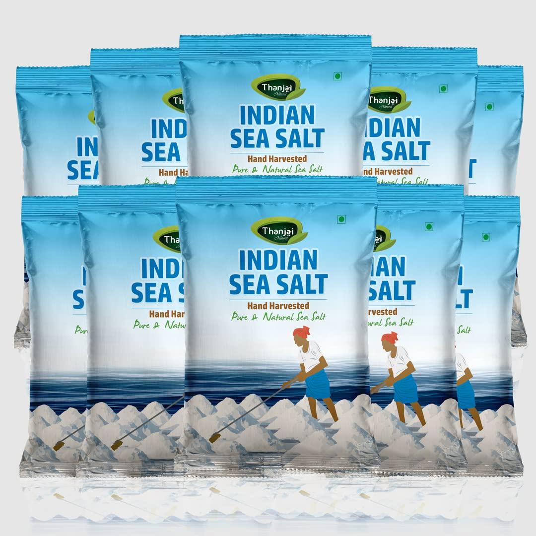 Thanjai Natural Thanjai Natural's Indian Sea Salt 10KG Traditionally Made 100% Natural (1kg x 10)