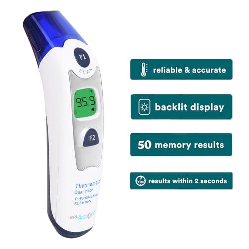 BPL Medical Technologies BPL Medical Technologies Accu Digit Non Contact Dual Infrared Thermometer, Multi-Purpose, Wide Range (White)