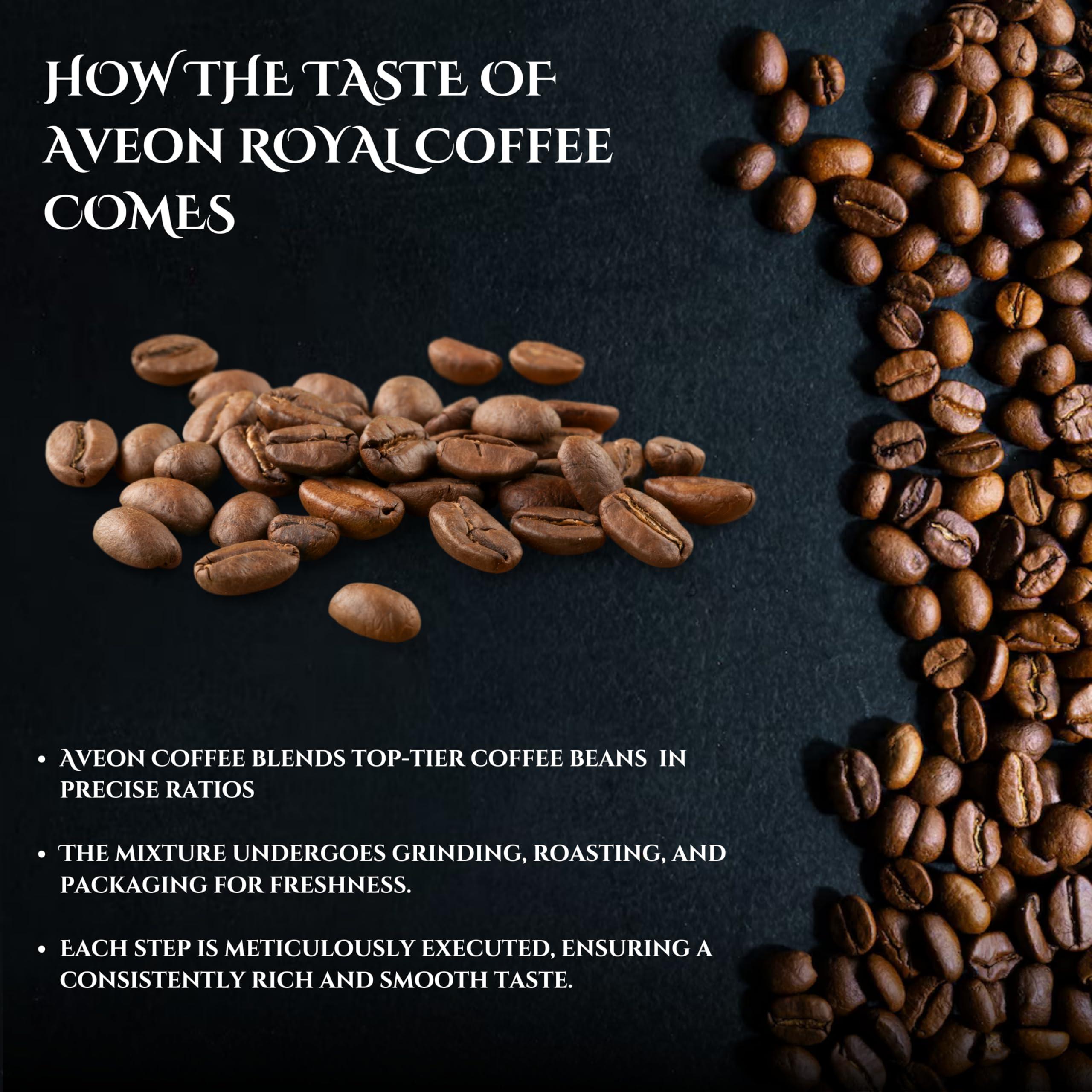 Aveon Cafe Aveon Caf Royale Instant Coffee - 50g Jar | Premium Freeze-Dried Coffee | 100% Coffee Perfection with Arabica and Robusta - 50g