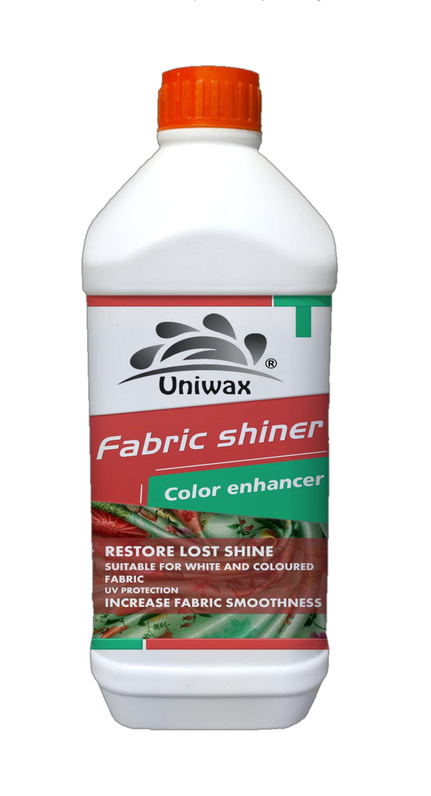 uniwax uniwax Fabric shiner, color enhancer, Saree polish Garment shine enhancer fabric finishing liquid 1kg