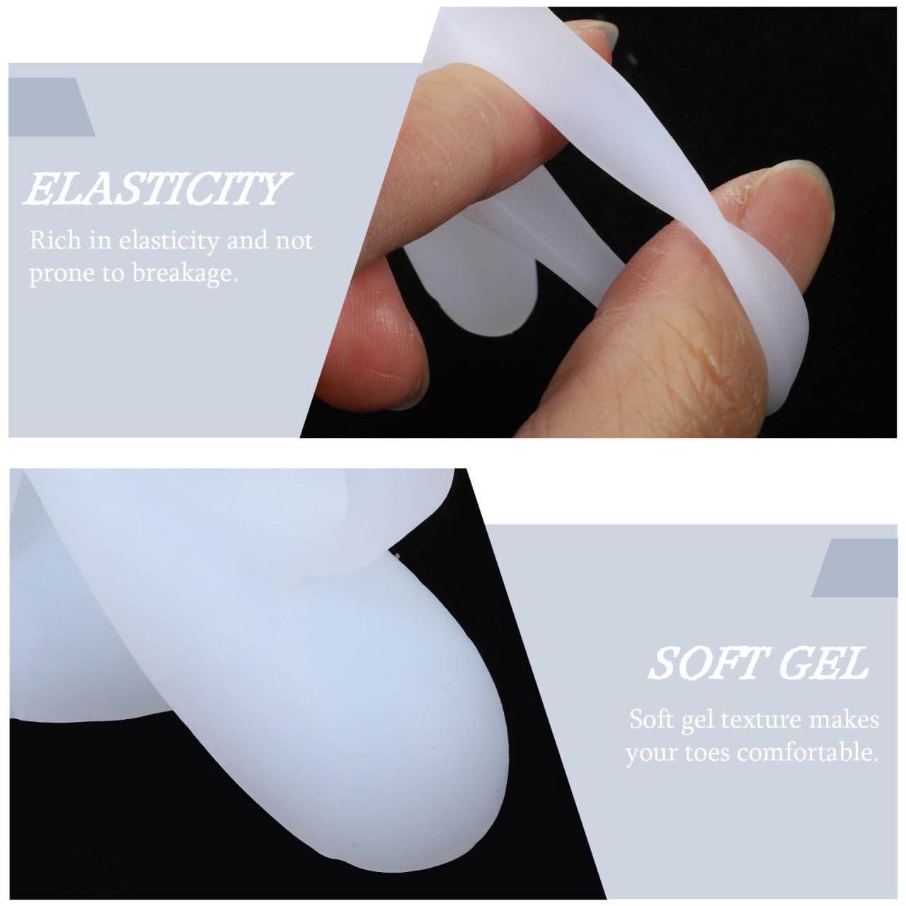 SUPVOX SUPVOX Gel Hammer Toe Crest Pad Hammer Toe Pads Gel Support Crest Cushion For Mallet Toes and Overlapping Toes 4 Pairs