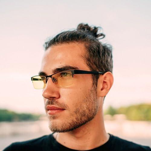 KLIM KLIM Optics Blue Light Blocking Glasses - NEW 2024 - Reduce Eye Strain and Fatigue - Gaming Glasses for PC Mobile TV - Blocks 92% Blue Light - Computer Glasses with UV Protection