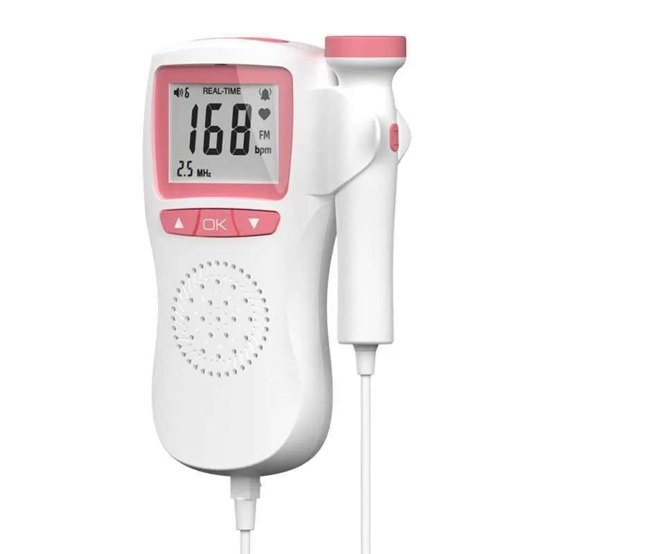 QAWACHH QAWACHH Professional Fetal Doppler (Pocket Friendly) with Sound Alarm Function and Built-in Speaker