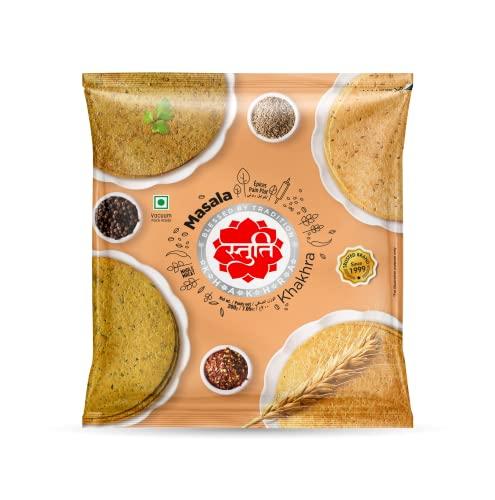 Stuti Stuti Khakhra || - 3 Flavours Combo - (Fafda, Methi Thepla, Masala) - 3 Packs X 200g Each | Pure Whole Wheat | Authentic Gujarati Snack | Traditonal Food