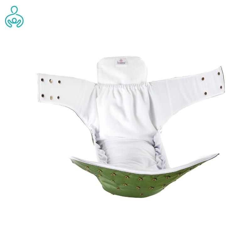 bumberry Bumberry Reusable Cloth Diaper For Adults \"XXL\" (Waist Size 42-50 inch) Senior Washable for Older Men & Women with 1 Wet Free Four Layer Inserts for Day & Night Incontinence & Bedwetting, (Midnight Blue)