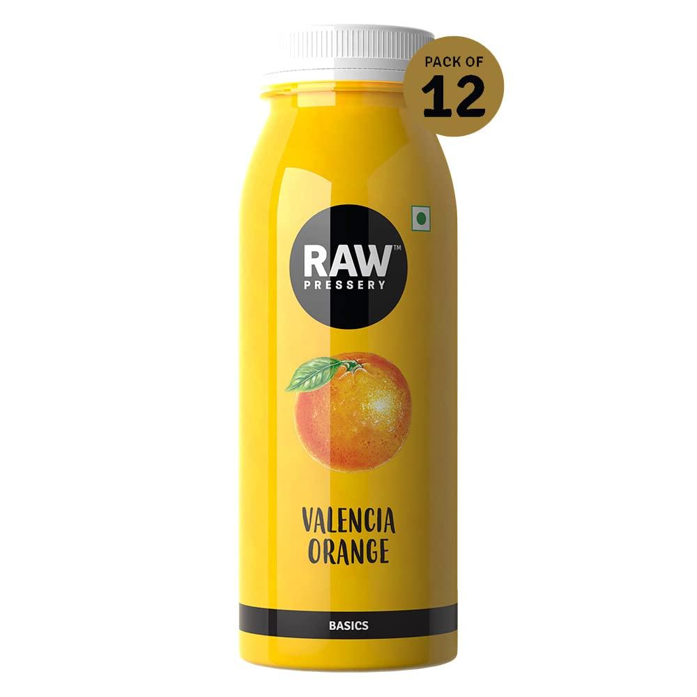 Raw Pressery Raw Pressery Valencia Orange Juice (12 x 250ml) Rich in Vitamin C, Natural Energizer & Immunity Booster, Healthy Juice, No Added Sugar
