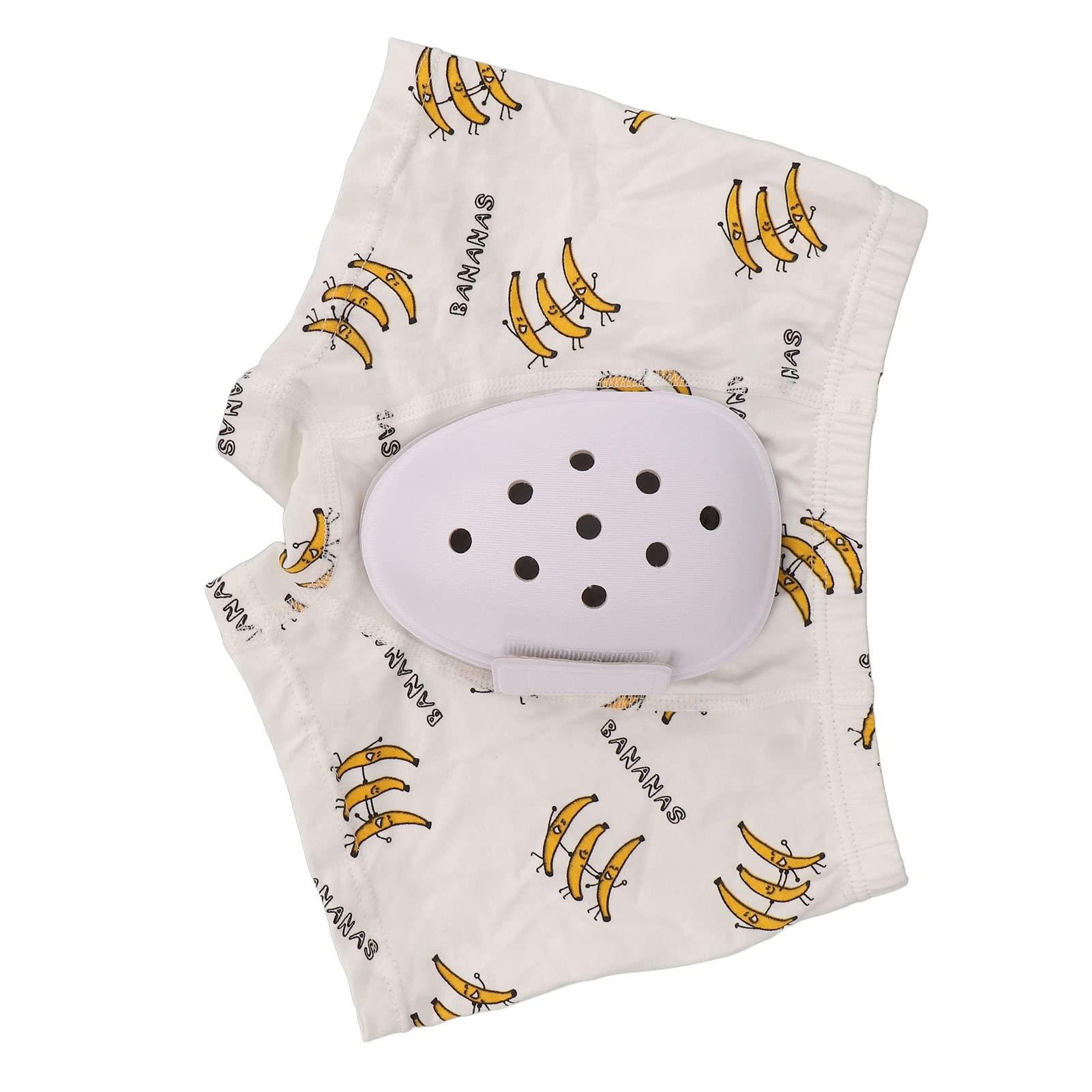 LOXE Foreskin Cut Underwear, PTE Cover Safe Circumcision Underwear Cotton Cartoon Breathable for Children for Home (130)