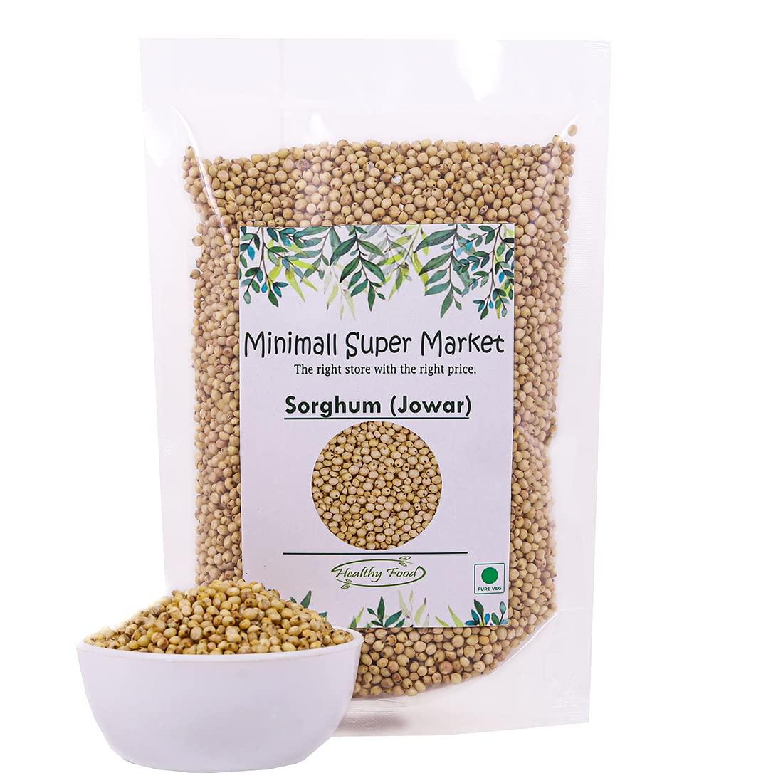 MINI MALL SUPER MARKET MiniMall Super Market Whole White Jowar Seeds/Jawar Sorghum/Jowar - 400 gms