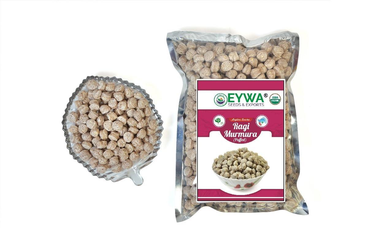 Eywa Seeds & Exports Pvt Ltd Eywa Seeds & Exports Pvt Ltd Ragi Murmure | Puffed | Kurmure | Puri | Muri | Pori | Non Roasted Snack | Plain Murmure | Healthy & Tasty Snacks (Ragi Murmure, 400 Gm)