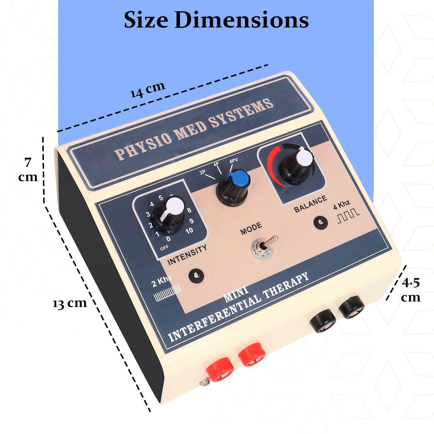 PHYSIOTRACK Physiotrack IFT Machine Mini IFT Advance Machine Interferential Therapy Unit with One Year Warranty