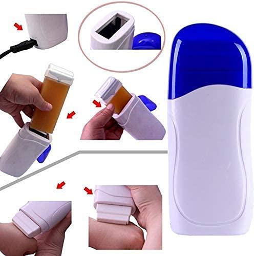 Plenteous Plenteous Roll on Wax Heater Machine Hair Removal Wax Warmer with Roll on Wax Refill Cartridge and Wax Strips Hair Removal Waxing Kit for Women - Multi color