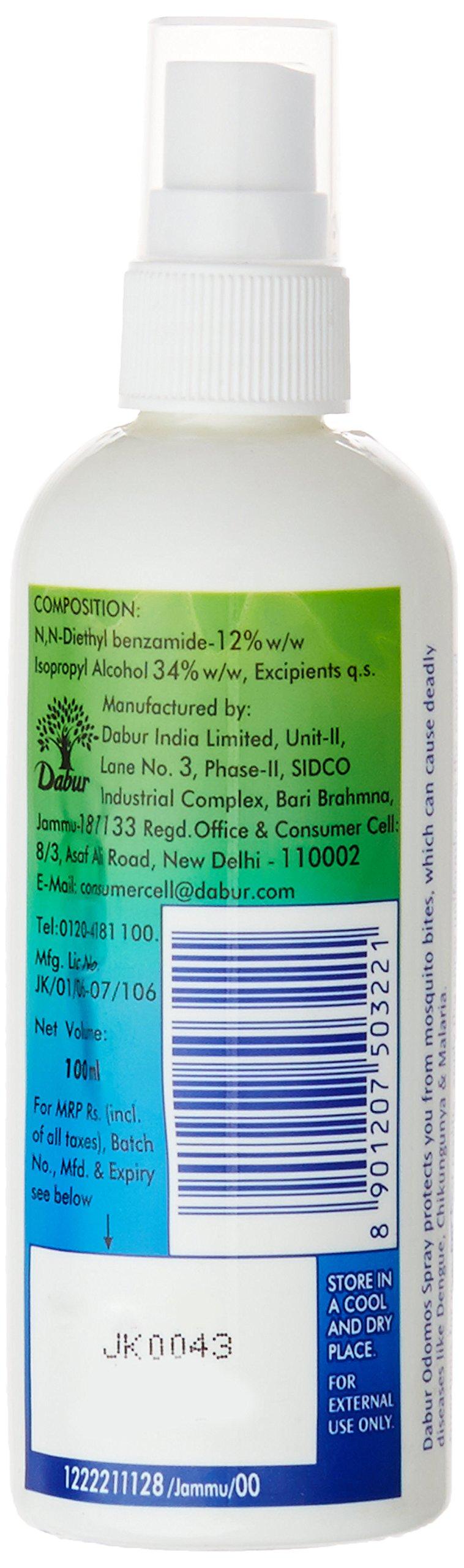 OxyLife Dabur Honitus Hot Sip: 100% Ayurvedic Kadha | Provides Instant Relief from Cough and Cold (4gm*Pack of 30 Sachets) & Dabur Odomos Narurals Mosquito Repellant Spray - 100 Ml