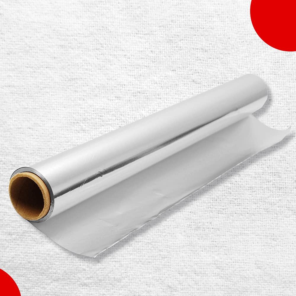 House wrap House Wrap Aluminium Foil 70g (40+30g) for Food Packing, Cooking, Baking - Aluminium Foil 9 Meter Net Guaranteed 11 Microns in Thickness for Keeping Food Warm (Pack of 3)
