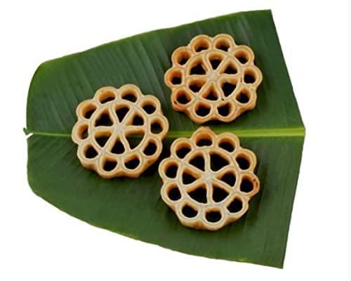 Lazy Shoppy Lazy Shoppy Achappam | Rose Cookies | Achu Murukku | Home Made Snacks | | Murukku | | (10 Achu Murukku in 1 Pack) | Fried Cookies | South Indian Snacks (Pack of 2)