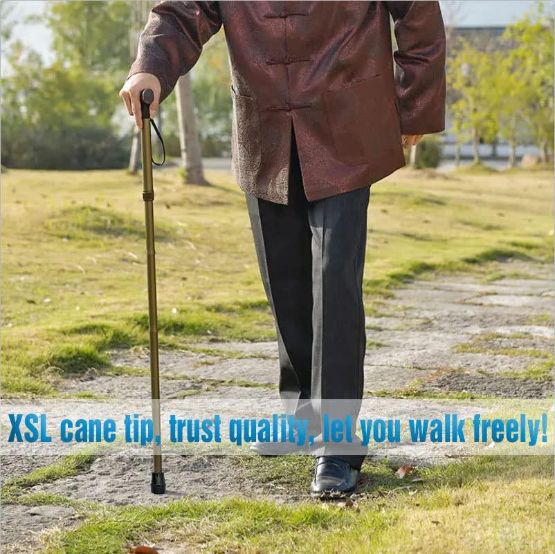 XSL Replacement Cane Tips, Black, 1 inch